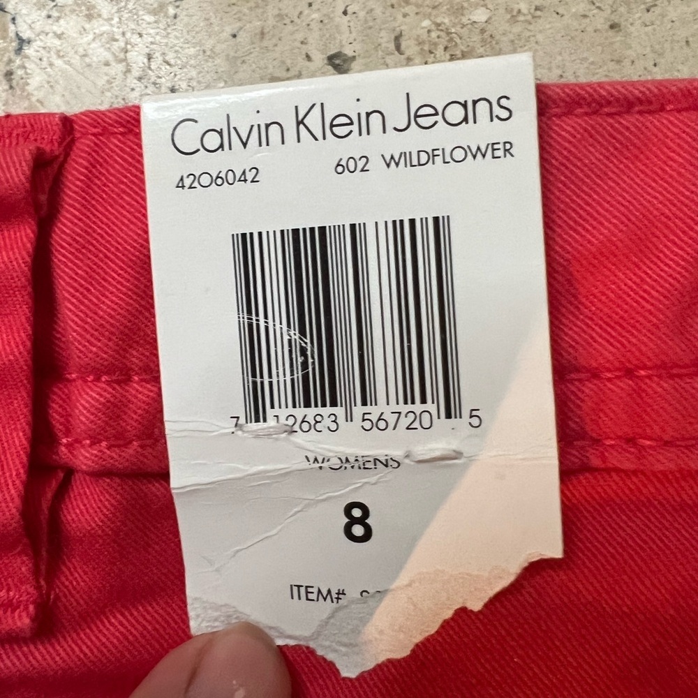 NWT Calvin Klein Skinny Cropped Jeans Size 8 - Picture 6 of 9